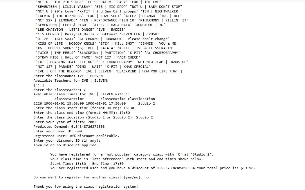 Sample Output - Project 1